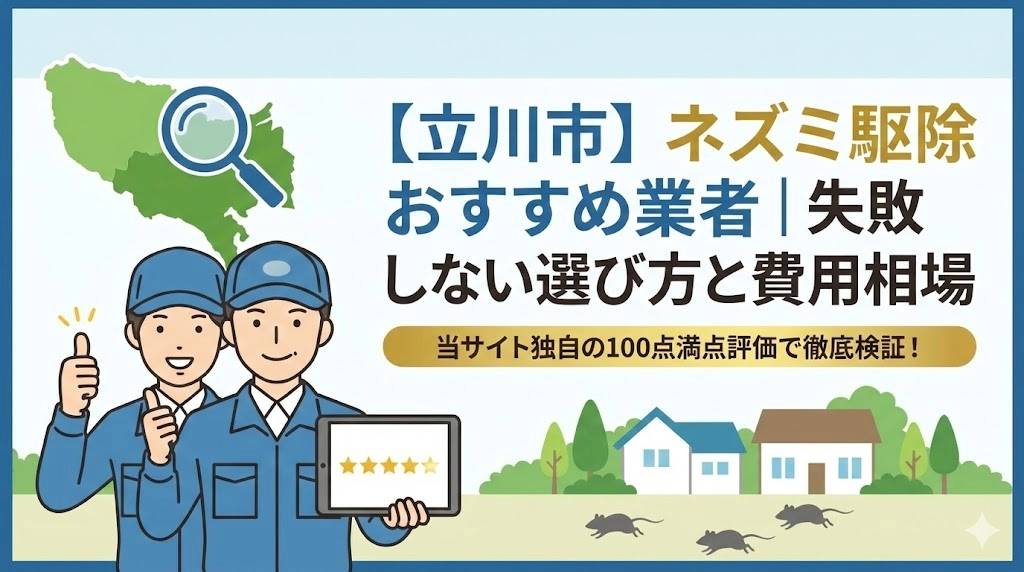 立川市ネズミ駆除業者おすすめ5選
