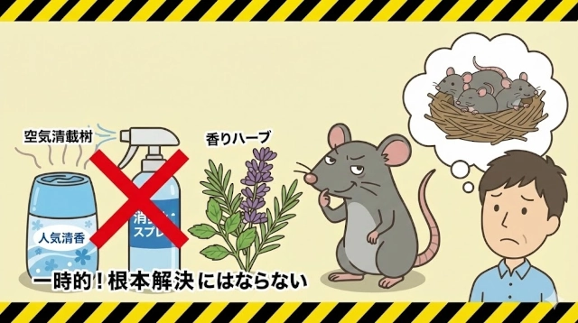 ネズミとハイターの匂いの関係