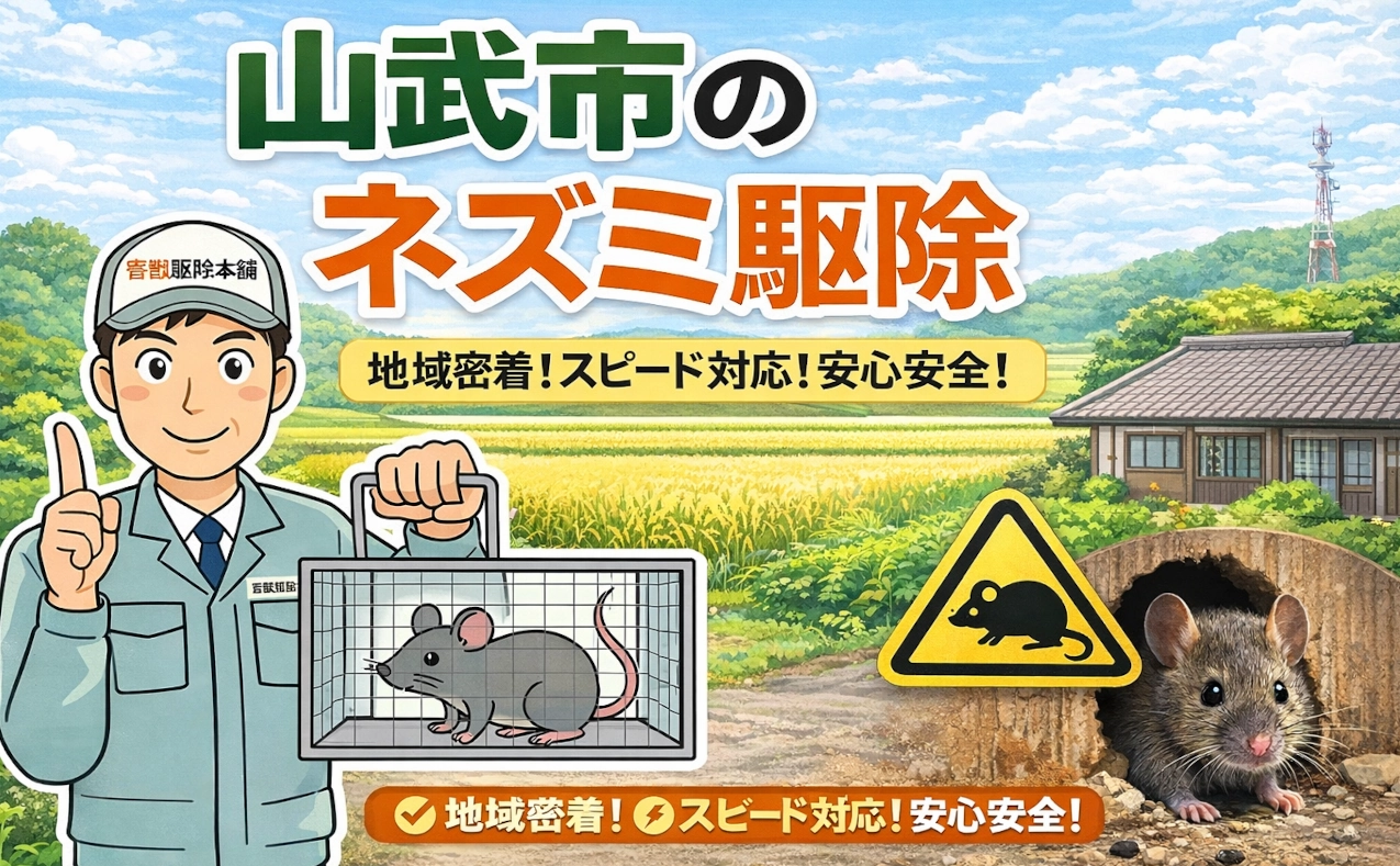 千葉県山武市のネズミ駆除業者