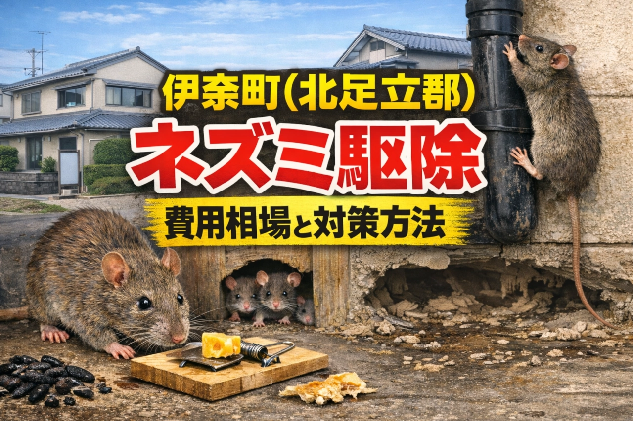 伊奈町(北足立郡)のネズミ駆除業者